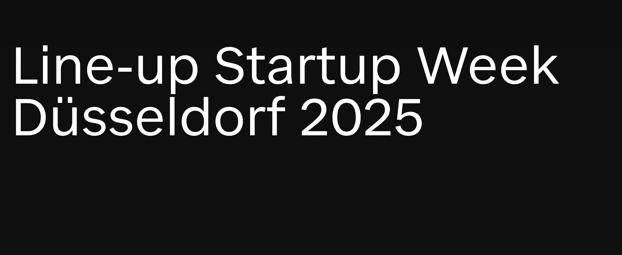 StartupWeekDüsseldorf2025 StartupWeekDüsseldorf2025